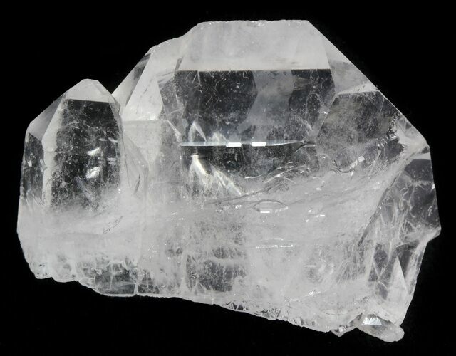 Clear Quartz Crystal Cluster - Brazil #48599